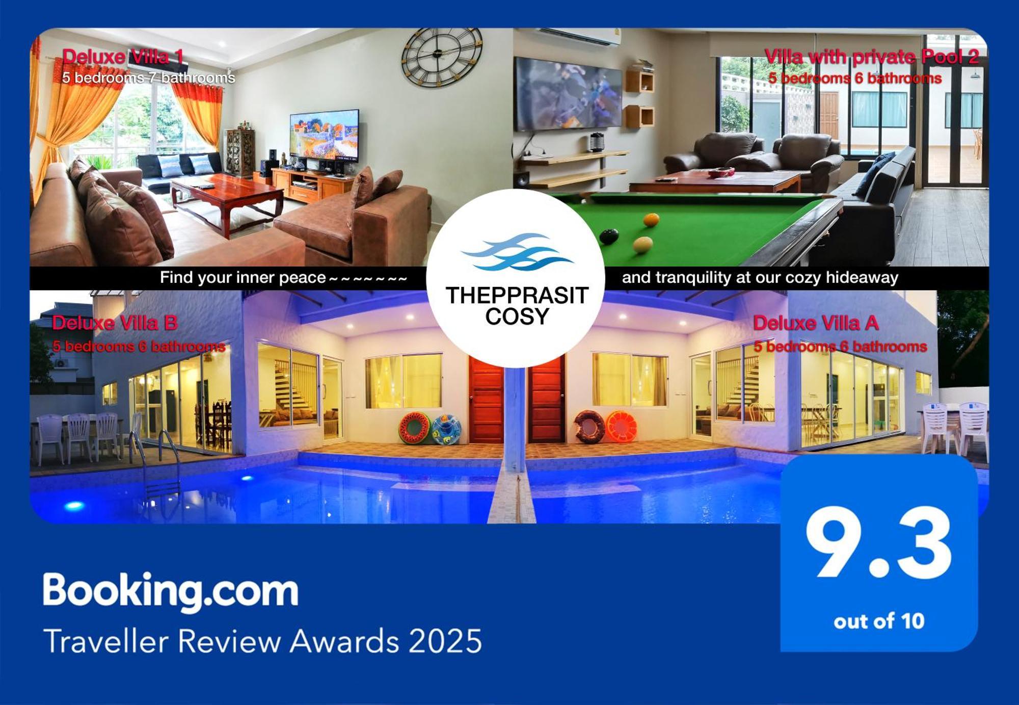 Thepprasit Cosy Villa Pantai Jomtien Bagian luar foto