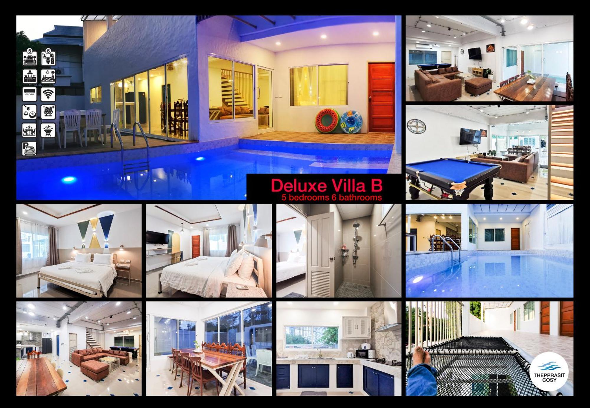 Thepprasit Cosy Villa Pantai Jomtien Bagian luar foto