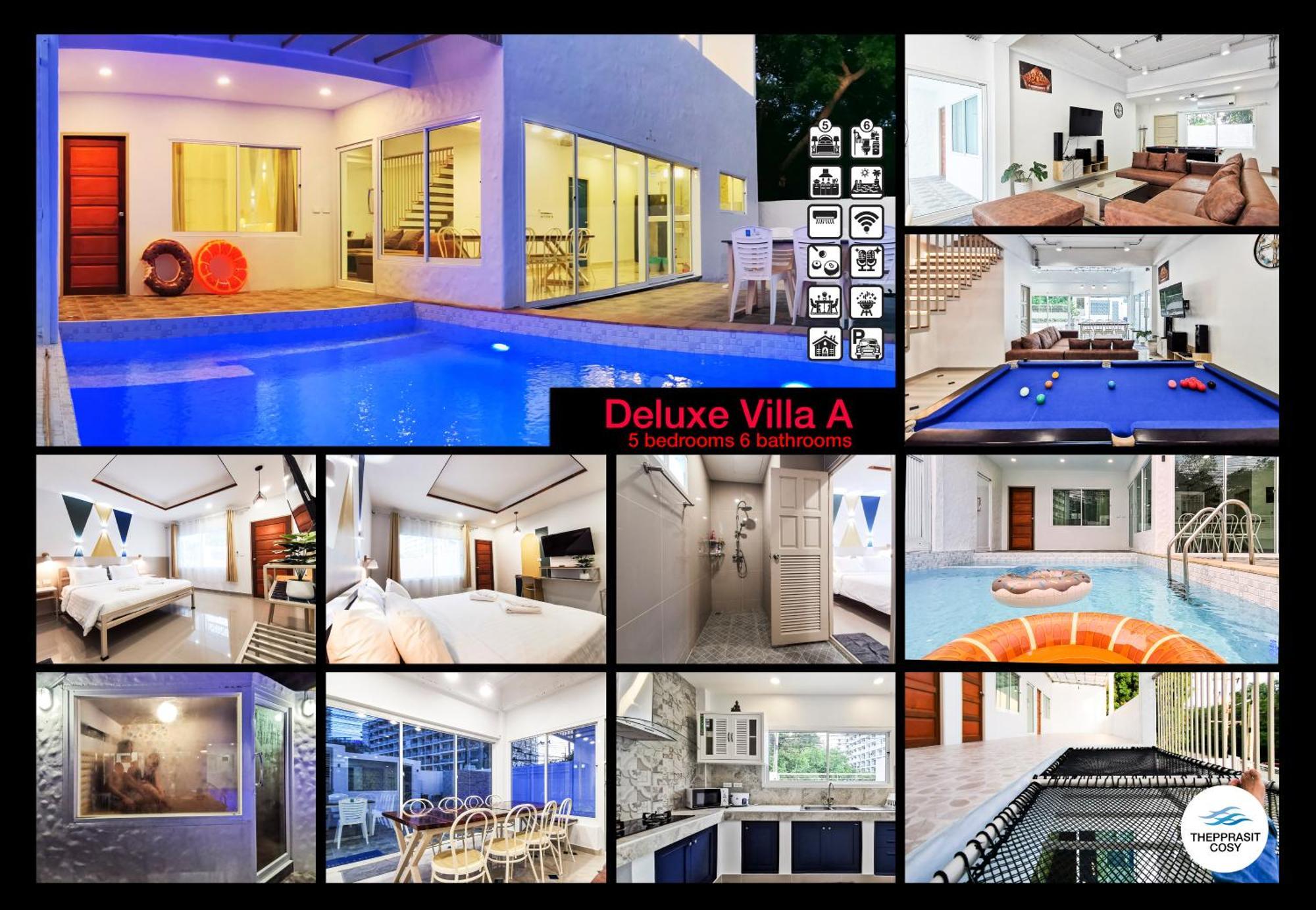 Thepprasit Cosy Villa Pantai Jomtien Bagian luar foto