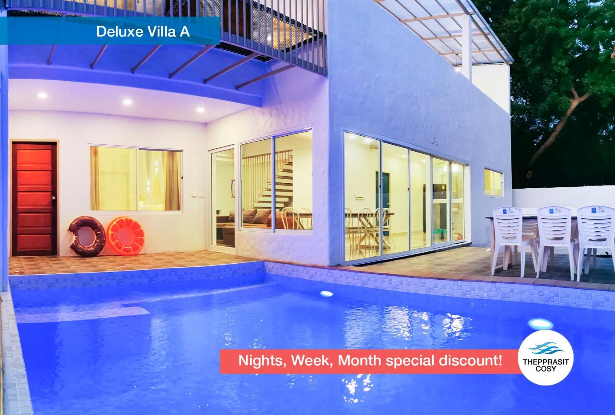 Thepprasit Cosy Villa Pantai Jomtien Bagian luar foto