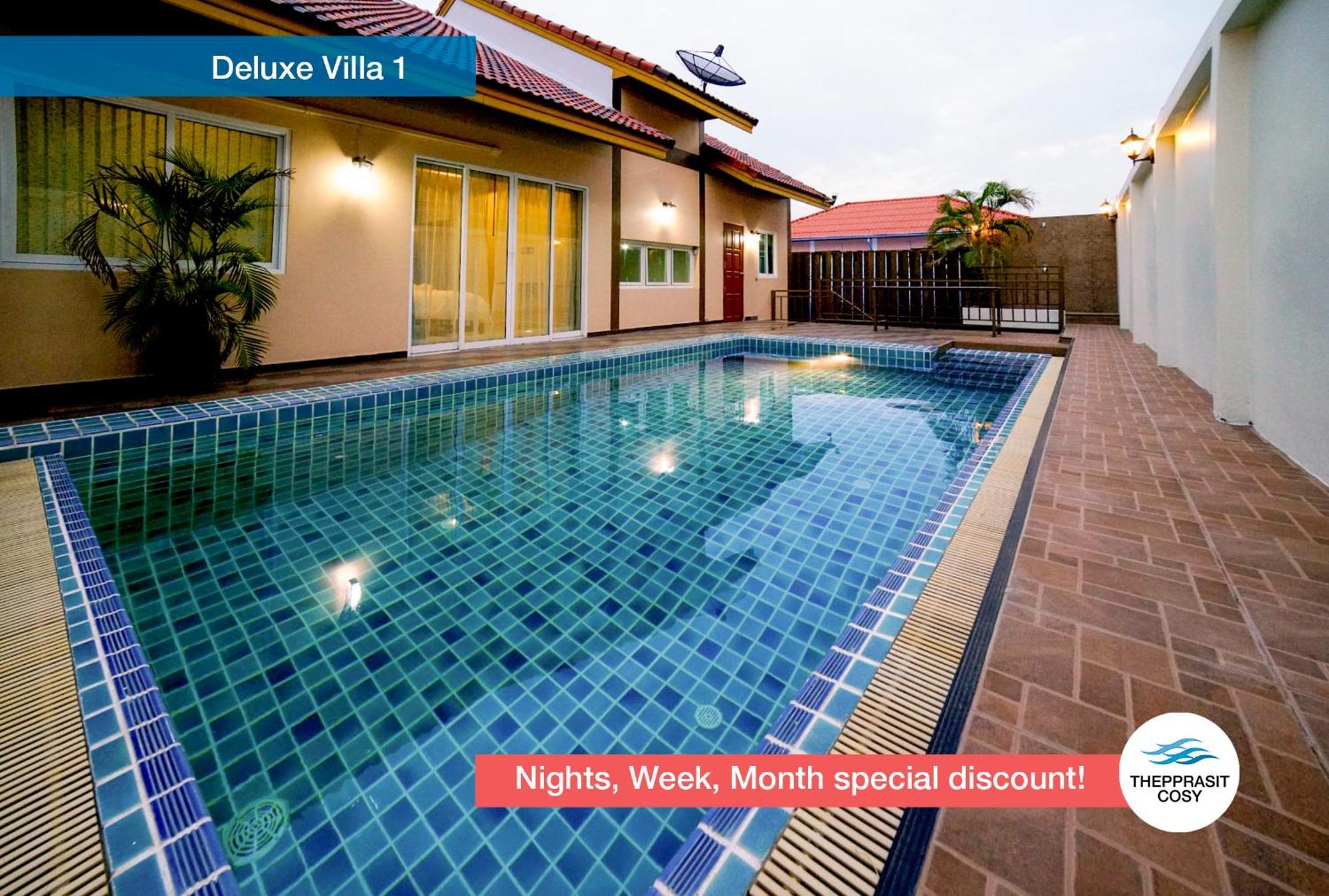 Thepprasit Cosy Villa Pantai Jomtien Bagian luar foto
